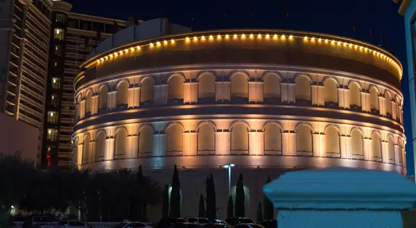 The Colosseum at Caesars Palace, Las Vegas, at night, July 25, 2015 (not the night of the show)