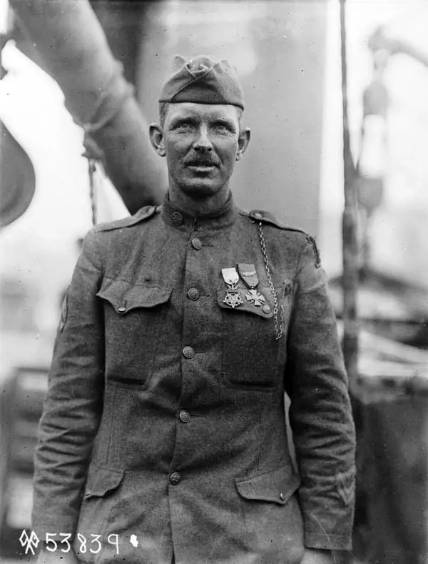 Alvin York on USS Ohioan