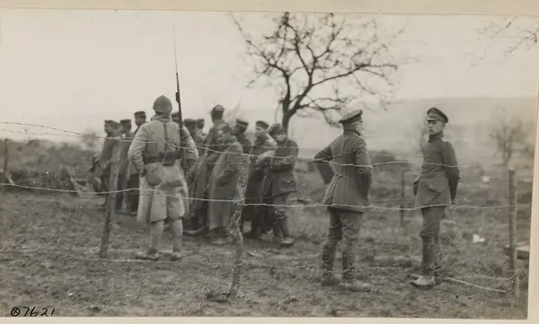 German prisoners under guard, February 1918 (not York’s prisoners)