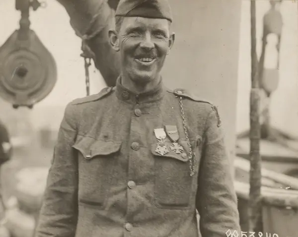 Sgt. Alvin C. York on the Ohioan, New York, May 22, 1919
