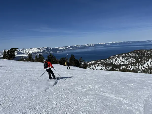 The Heavenly ski resort at Lake Tahoe, February 2023 (cropped; the place, not her trip)
