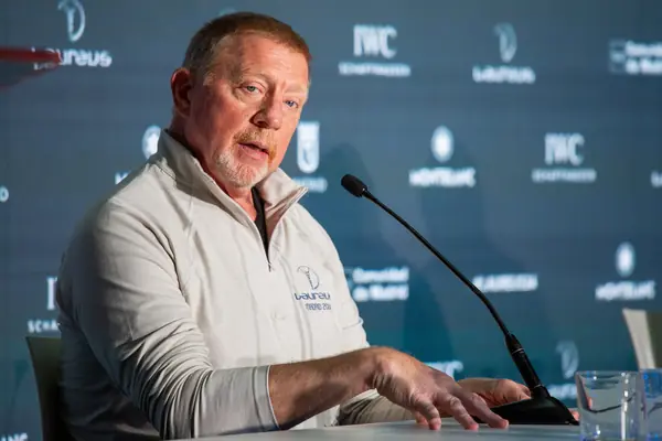 Boris Becker at a Laureus press conference, Madrid, April 21, 2024