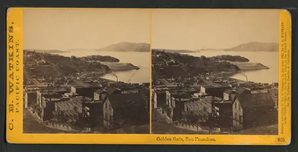 Golden Gate, San Francisco, from Robert N. Dennis collection of stereoscopic views