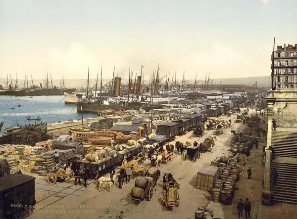 Marseille.Quai de la Joliette.1890
