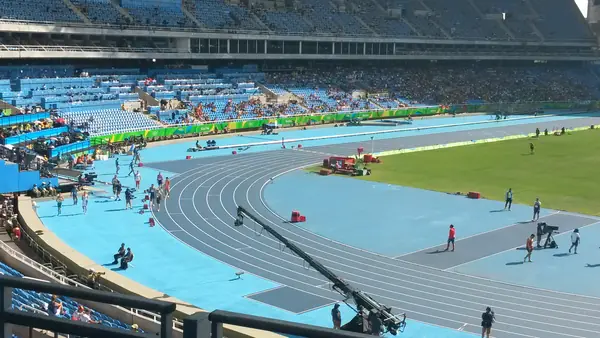 The Rio Olympic Stadium during the athletics, August 17, 2016