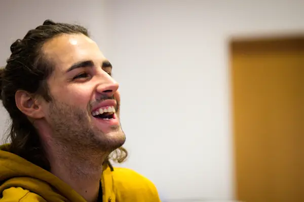 Gianmarco Tamberi before the Karlsruhe indoor meeting, February 1, 2019