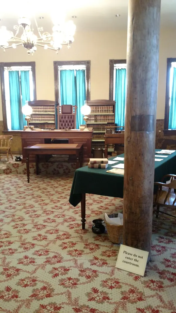 A courtroom exhibit at the Fort Smith National Historic Site Visitor Center Museum in Fort Smith, Arkansas (4eec62ba-930d-4479-ab9b-2c15f74b63b0)