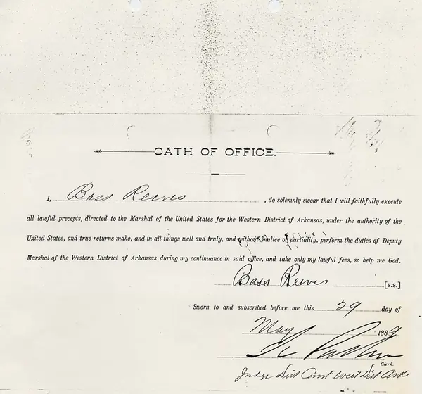 Oath of Deputy Marshal for Bass Reeves (8495459432)