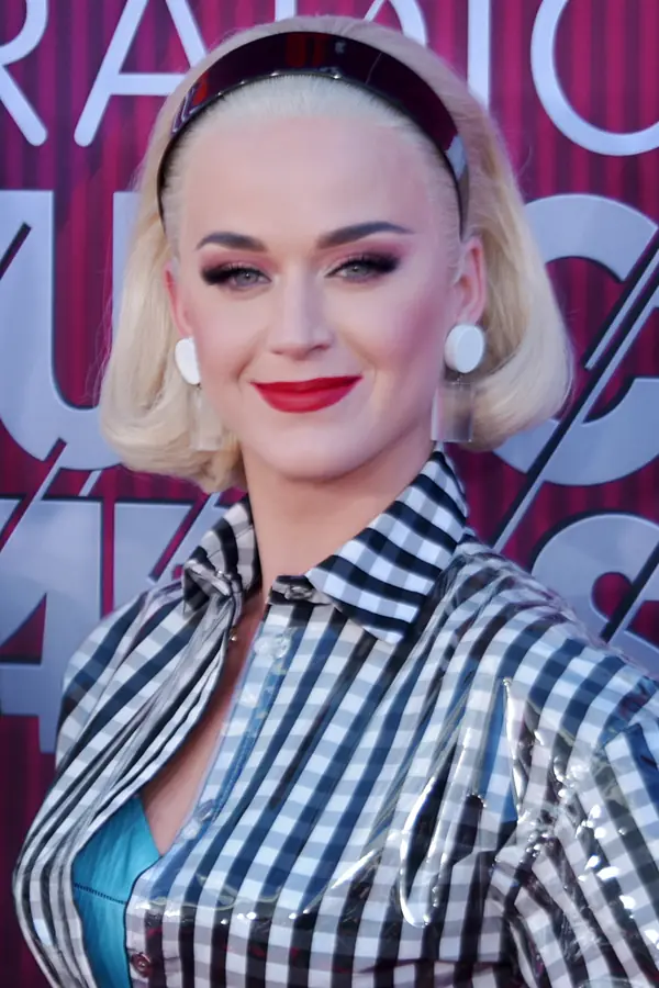 Katy Perry at an awards show, the iHeartRadio Music Awards, Los Angeles, March 14, 2019 (not American Idol)