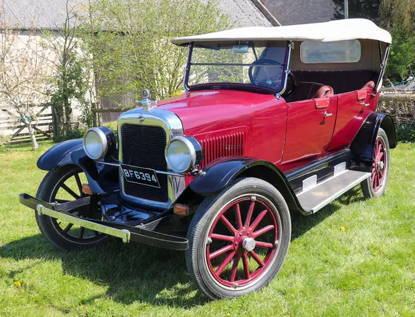 A restored 1923 Willys-Overland Model 92 “Red Bird,” the model the Braziers drove, photographed in 2021
