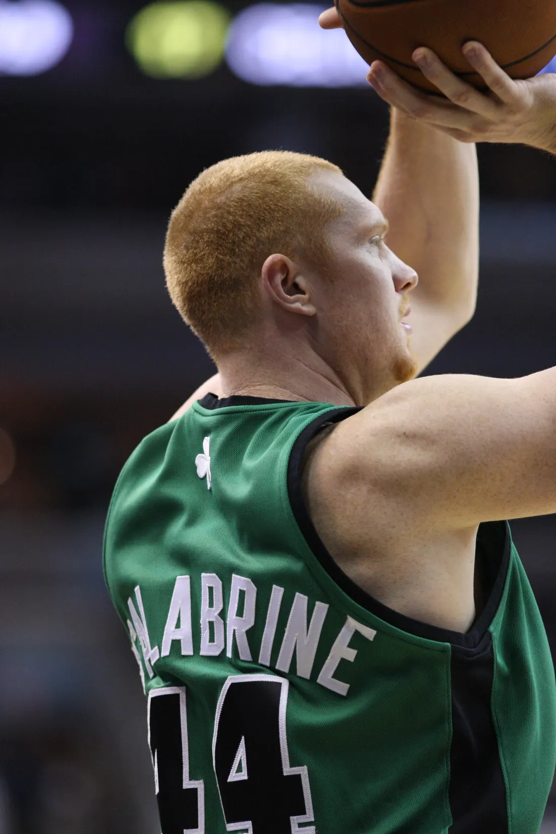Brian Scalabrine shooting for the Celtics against Washington, January 12, 2008 (not the 2013 Scallenge)