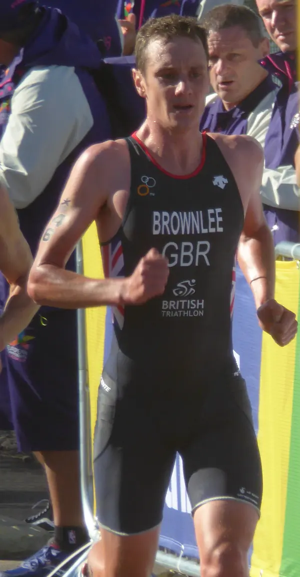 Alistair Brownlee on the run at the European Championships, Glasgow, August 10, 2018 (not Cozumel)