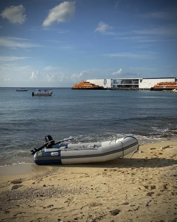 The waterfront at San Miguel de Cozumel, May 26, 2021
