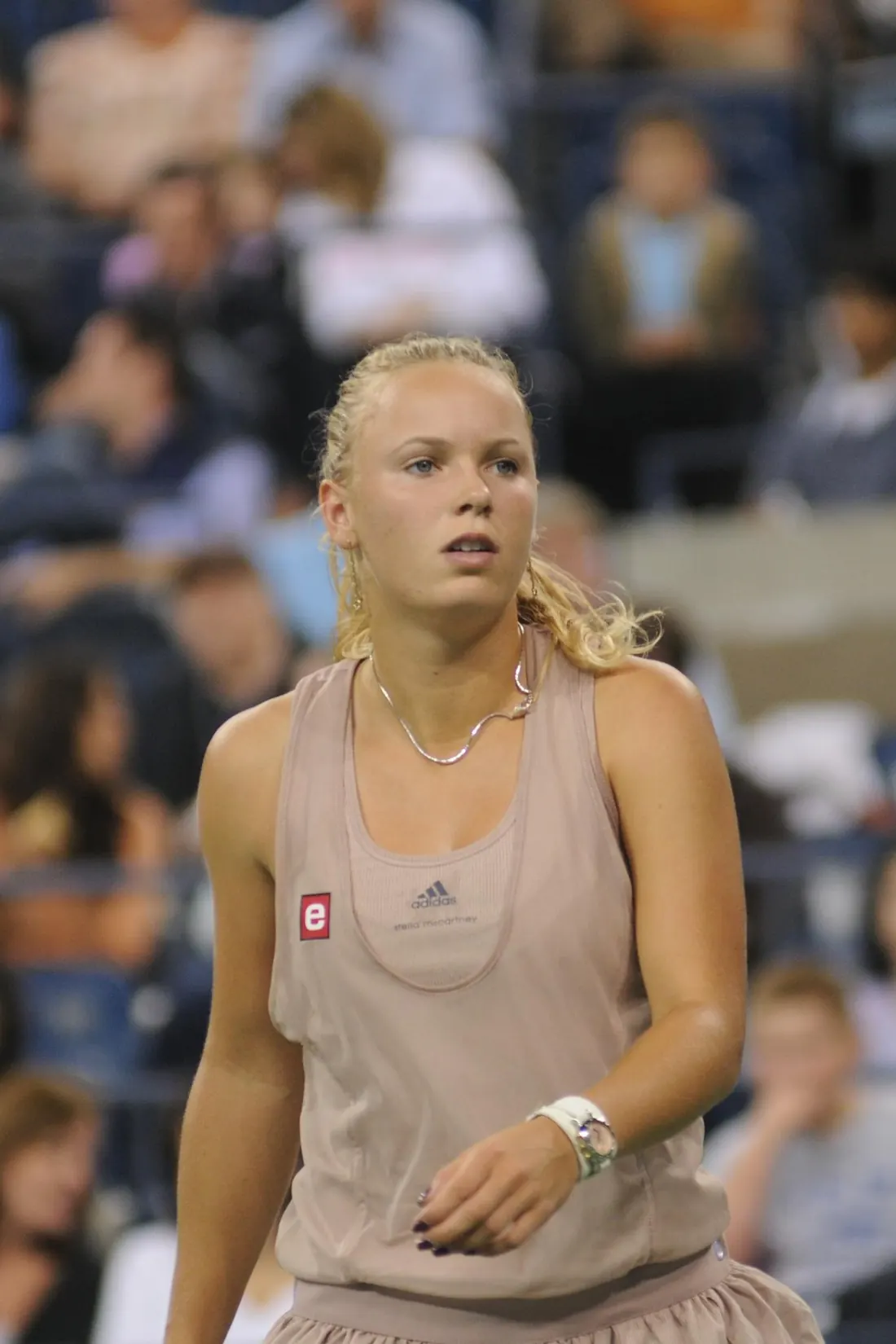 Caroline Wozniacki in her fourth-round match at the US Open, September 7, 2009 (not Doha)