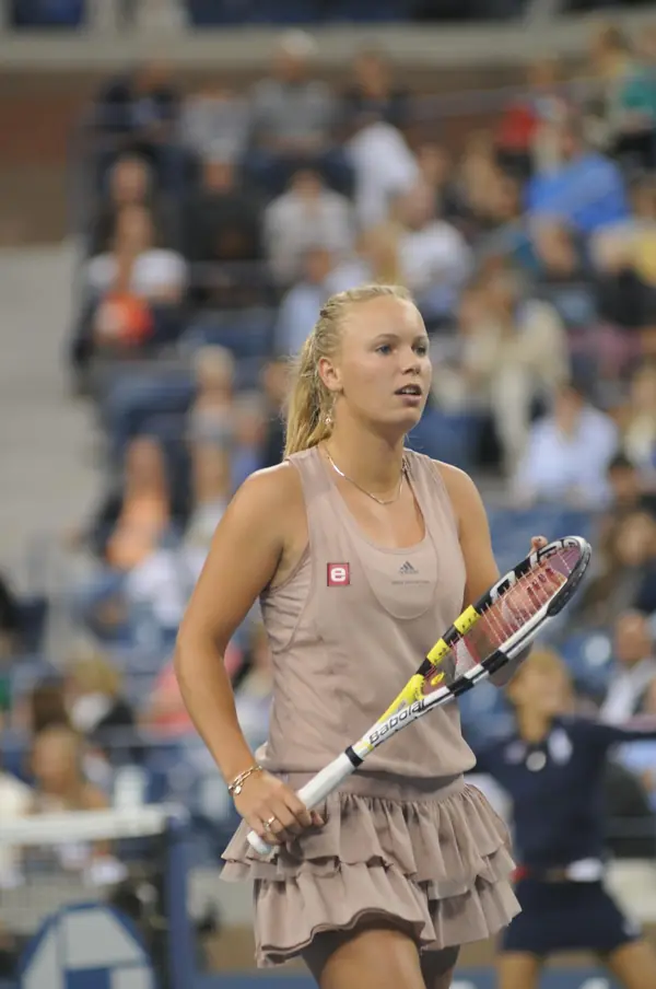 Caroline Wozniacki at the US Open, September 7, 2009 (not Doha)