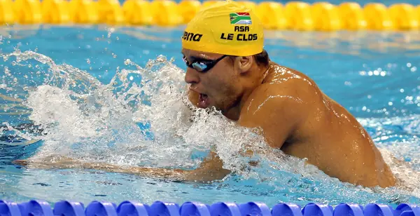 Chad le Clos swimming at the FINA World Cup, Doha, October 20, 2013 (not London 2012)