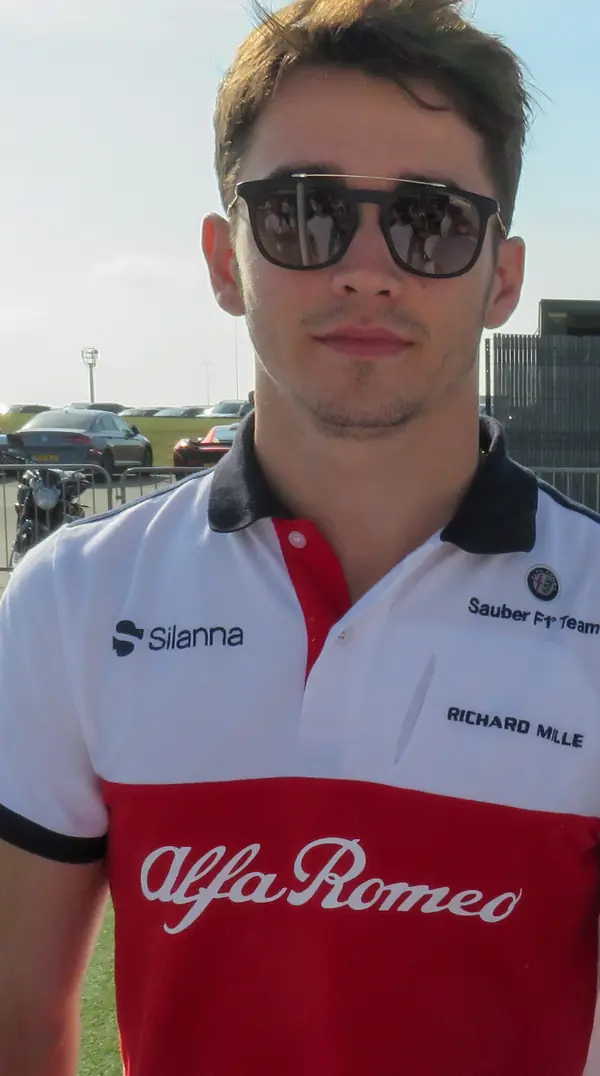 Charles Leclerc in Sauber team kit at Silverstone, July 6, 2018