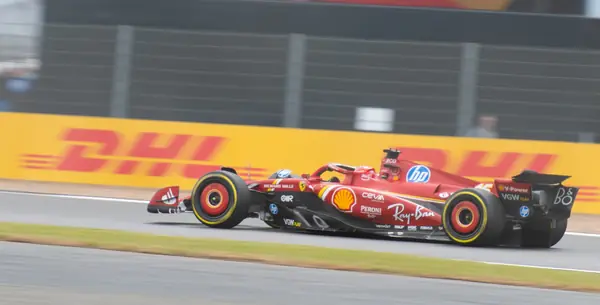 Charles Leclerc’s Ferrari on track, July 5, 2024 (not Monaco)