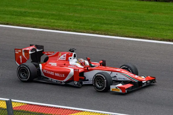 His Prema Formula 2 car at Spa-Francorchamps, August 26, 2017