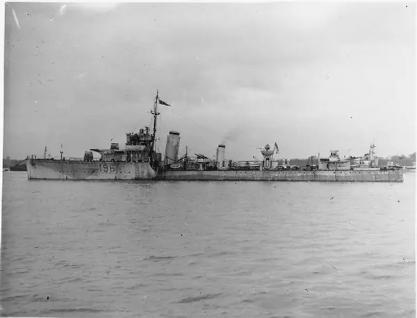 HMS Worcester at a buoy (not Sundowner)