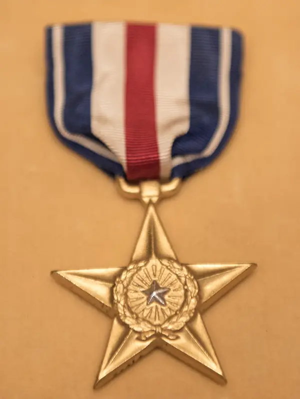A Silver Star medal (not Chips’s own)