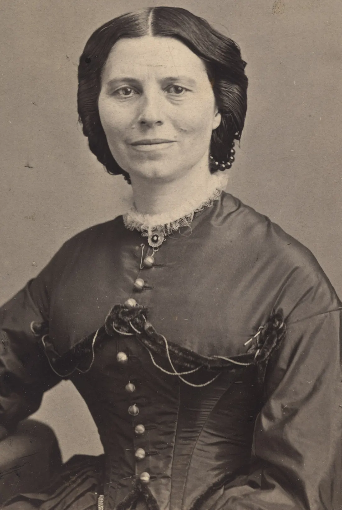 Clara Barton, photographed by Mathew B. Brady, about 1865
