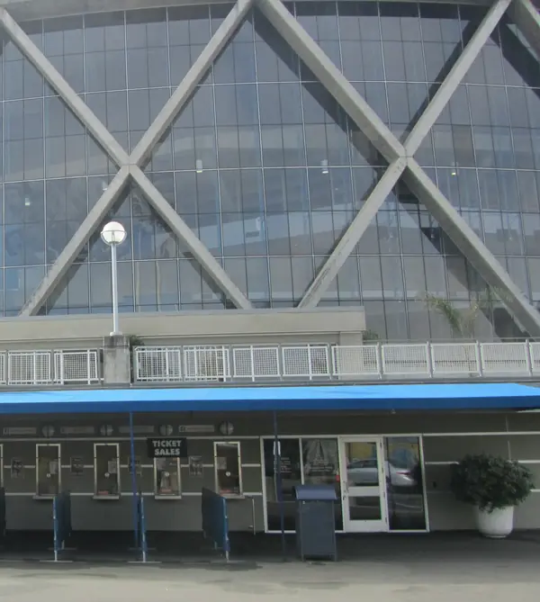 Oracle Arena, Oakland, from outside, October 29, 2012 (not 2018)