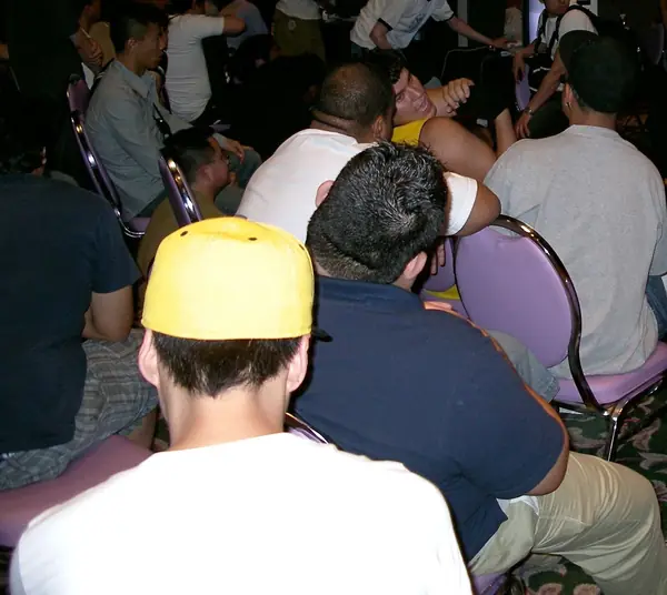 Spectators at Evo 2008, Las Vegas, August 9, 2008 (not Evo 2004) (cropped)