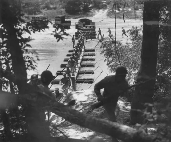 The 442nd Regimental Combat Team training at Camp Shelby, Mississippi, July 1943 (Inouye isn’t shown)
