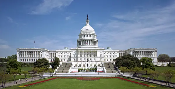 The US Capitol, west front (a modern photo)