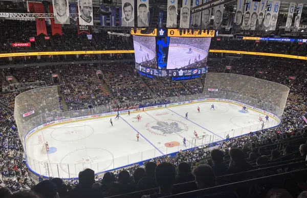 A Maple Leafs game against the Carolina Hurricanes at Scotiabank Arena, Toronto, March 20, 2026 (not the 2020 game)