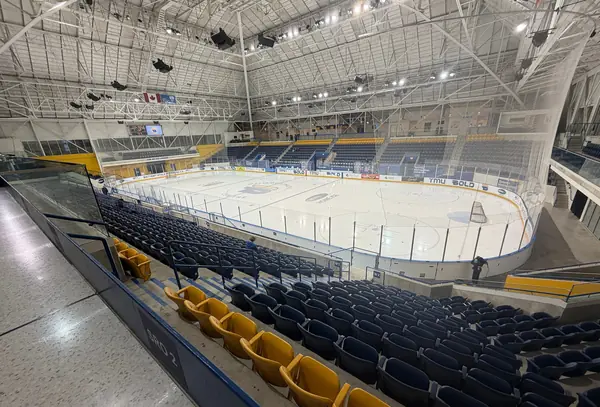 The home ice of the Mattamy Athletic Centre, formerly Maple Leaf Gardens, Toronto, February 25, 2026