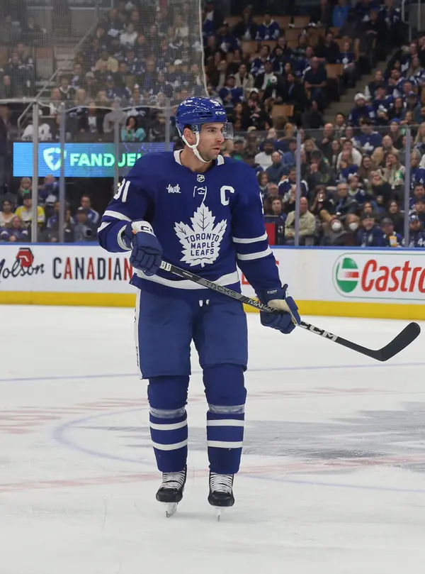 John Tavares playing for the Maple Leafs against the Coyotes, October 17, 2022 (not the 2020 game)