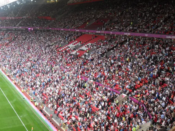 The crowd at Old Trafford during the London 2012 Olympic football, July 26, 2012 (not the 2001 match)