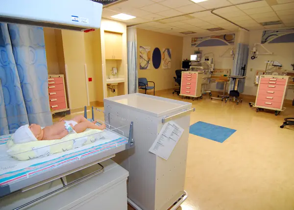 A mock-up NICU pod with a training mannequin, Naval Medical Center San Diego, August 14, 2009 (a stand-in, not a real baby and not his hospital)