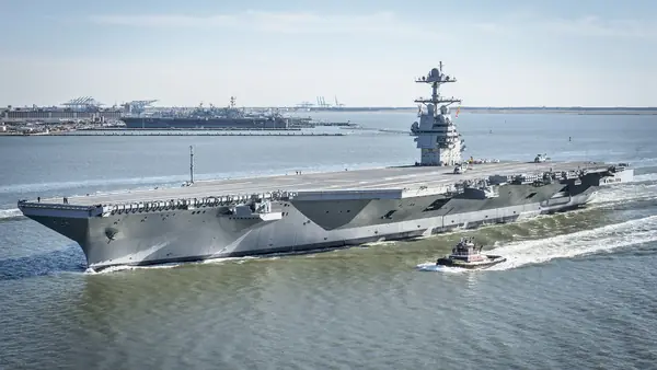 USS Gerald R. Ford (CVN-78) underway on 8 April 2017
