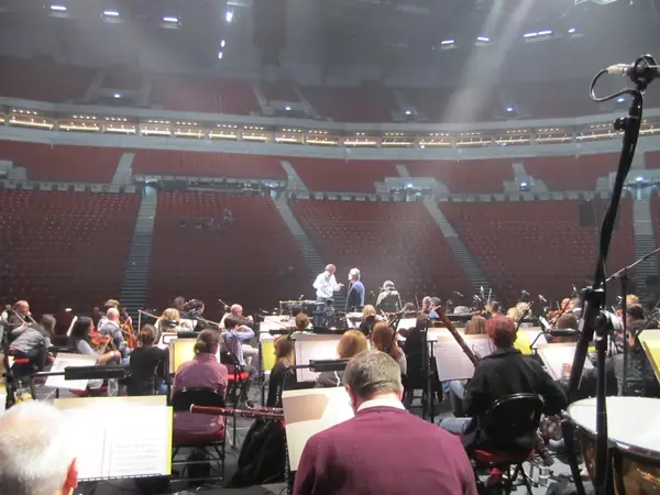 Empty seats in the First Direct Arena before a concert, Leeds, November 24, 2013 (not the strongman event)