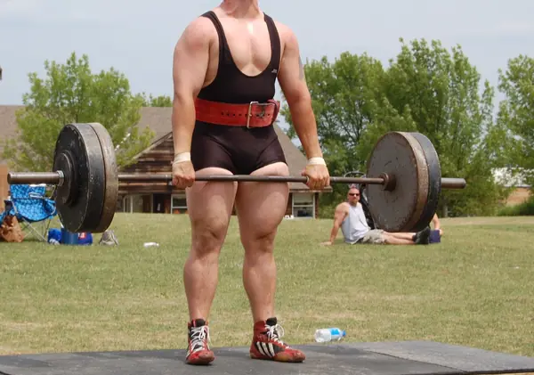 A strongman at lockout, Jack Katz Memorial Strong Man Competition, August 8, 2010 (cropped; a stand-in, not Eddie Hall)