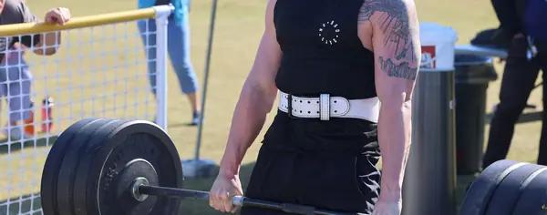 A US Marine at the Okinawa’s Strongest competition, Camp Foster, Japan, March 22, 2025 (a stand-in, not Eddie Hall)