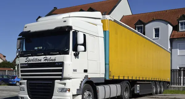 A DAF XF 105 truck in Bavaria, Germany, 2011 (not his)