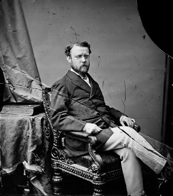 Col. Adam Badeau, photographed by Mathew Brady, 1860s