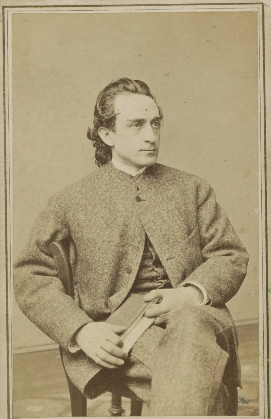 Edwin Booth, carte de visite by T. R. Burnham, Boston, 1865