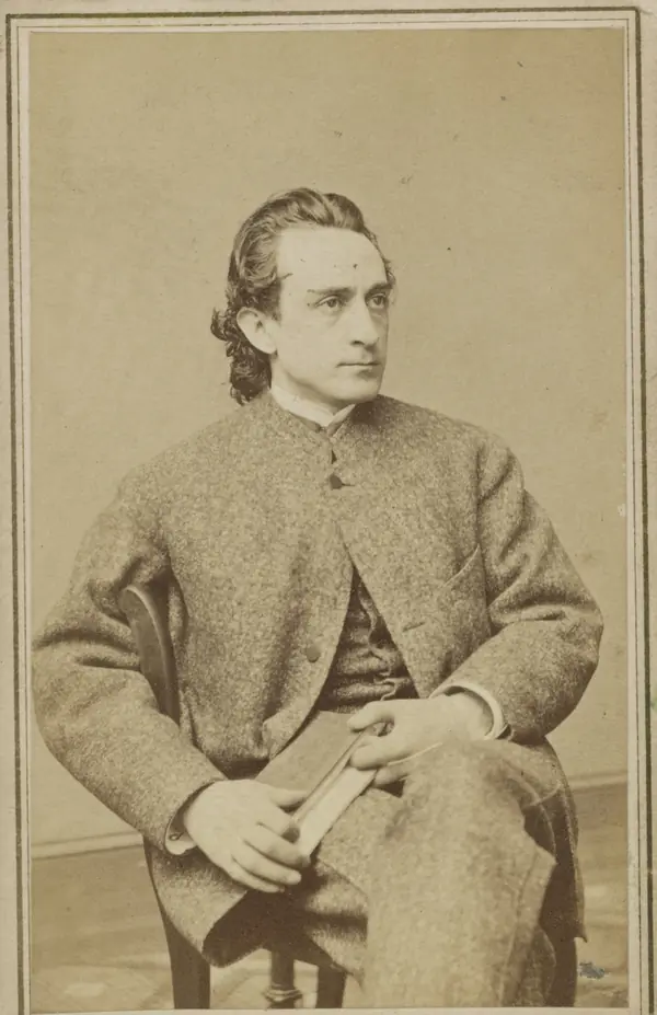 Edwin Booth, carte de visite by T. R. Burnham, Boston, 1865