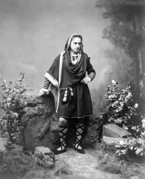 Edwin Booth as Hamlet, photographed by J. Gurney & Son, about 1870