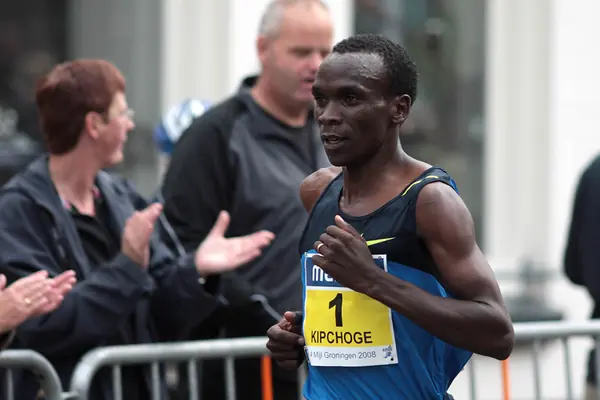 Eliud Kipchoge at the 4 Mijl van Groningen, October 12, 2008 (not Monza)