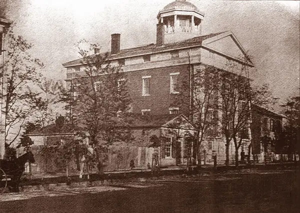 Geneva Medical College, Geneva, New York, a 19th-century photograph (date unrecorded; not the vote)