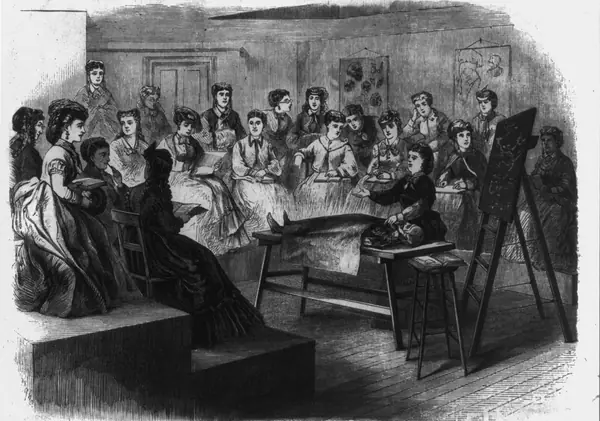 “The anatomy lecture room at the Woman’s Medical College of New York Infirmary,” Frank Leslie’s Illustrated Newspaper, April 16, 1870