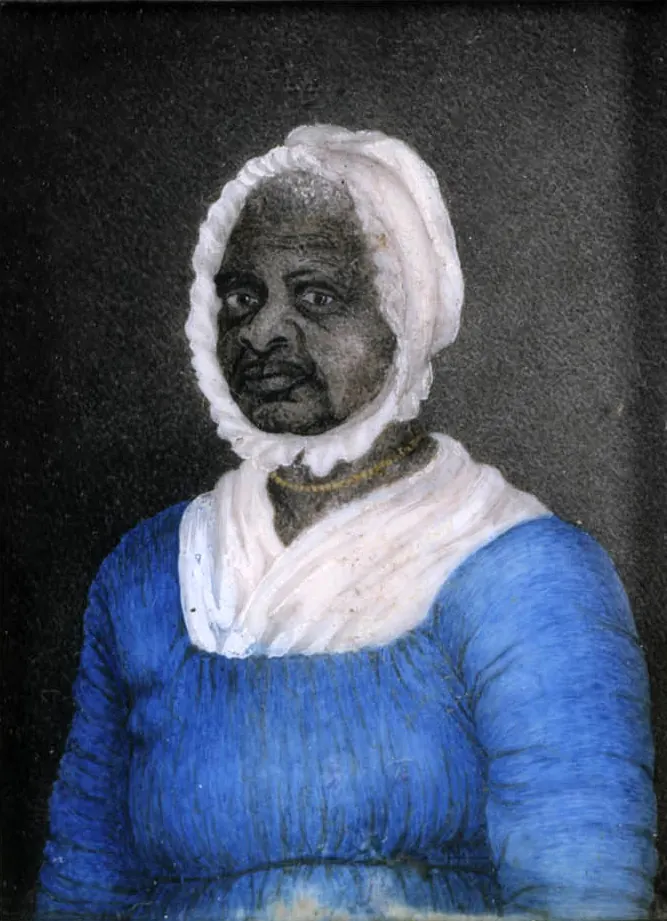 Elizabeth Freeman, watercolor on ivory by Susan Anne Livingston Ridley Sedgwick, 1811