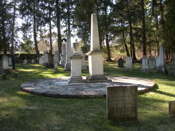 The Sedgwick family plot (“Sedgwick Pie”), Stockbridge Cemetery, 2008, where Elizabeth Freeman is buried (her own stone can’t be picked out)