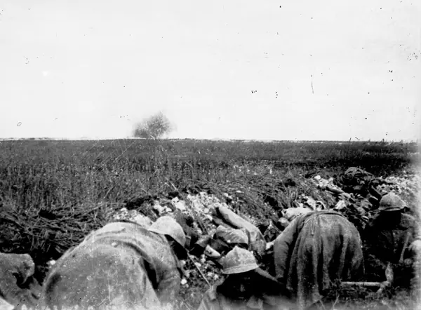 French soldiers in a trench in the Verdun region, July 1916, an Agence Rol press photo (not Bullard)
